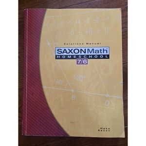 Saxon Math 7/6